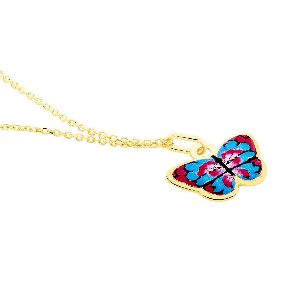 Collier Sulivia Papillon Or Jaune - Colliers avec pierres Enfant | Marc Orian
