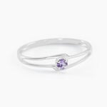 Bague Veroucha Or Blanc Amethyste - Bagues pierres fines Femme | Marc Orian