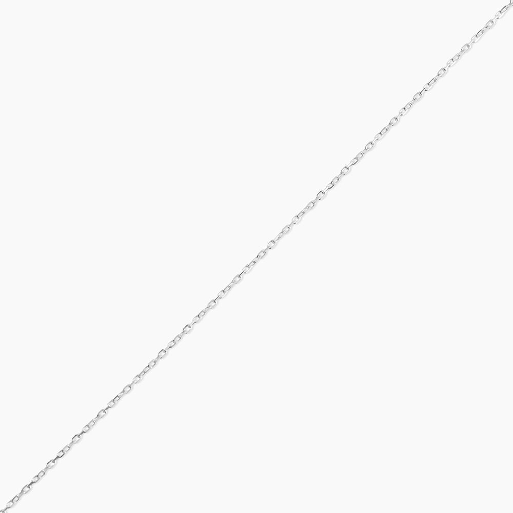 Chaîne Ilan Maille Forçat Ronde Or Blanc - Chaines Famille | Marc Orian