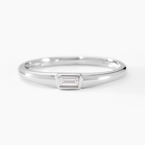 Bague Mayumi Argent Blanc Diamant Synthétique - Solitaires Femme | Marc Orian