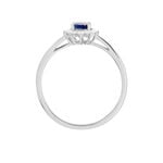 Bague Vladimir Or Blanc Saphir Diamants - Solitaires Femme | Marc Orian
