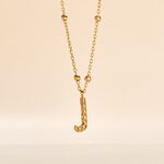 Collier Plaqu&eacute; Or Jaune Lettra - Colliers ete Femme | Marc Orian