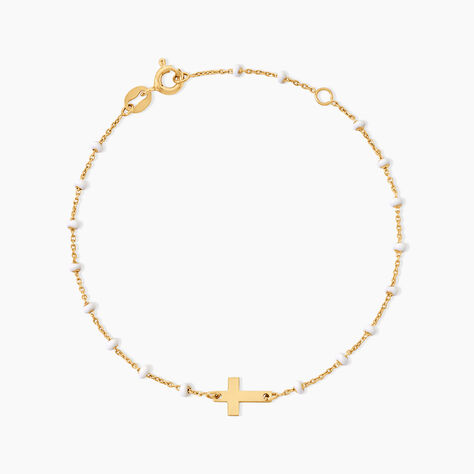 Bracelet Krystle Argent Dor&eacute; A L'Or 750/1000 - Bracelets cha&icirc;nes Femme | Marc Orian