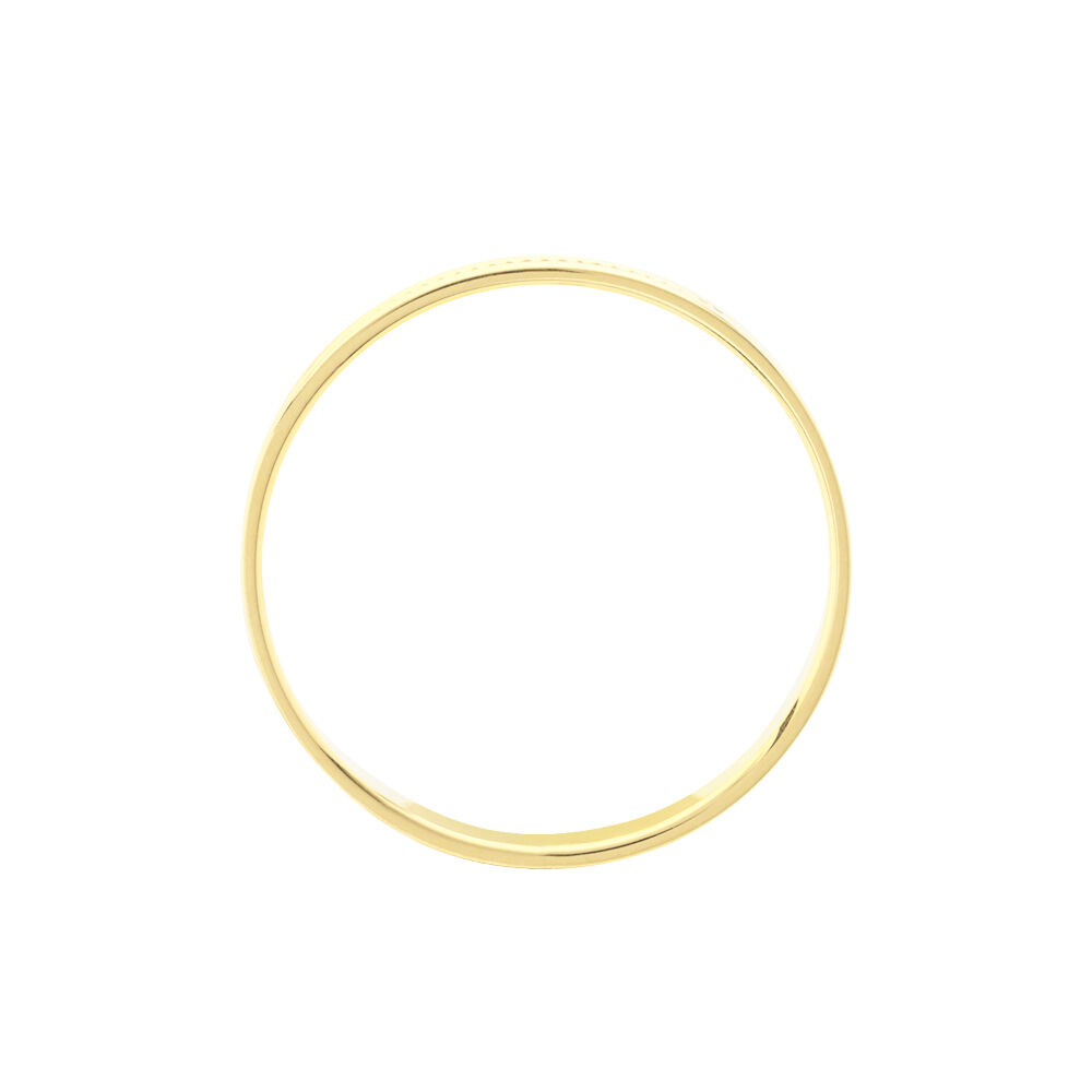 Alliance Perlee Ruban Plat Or Jaune - Alliances duo Unisex | Marc Orian
