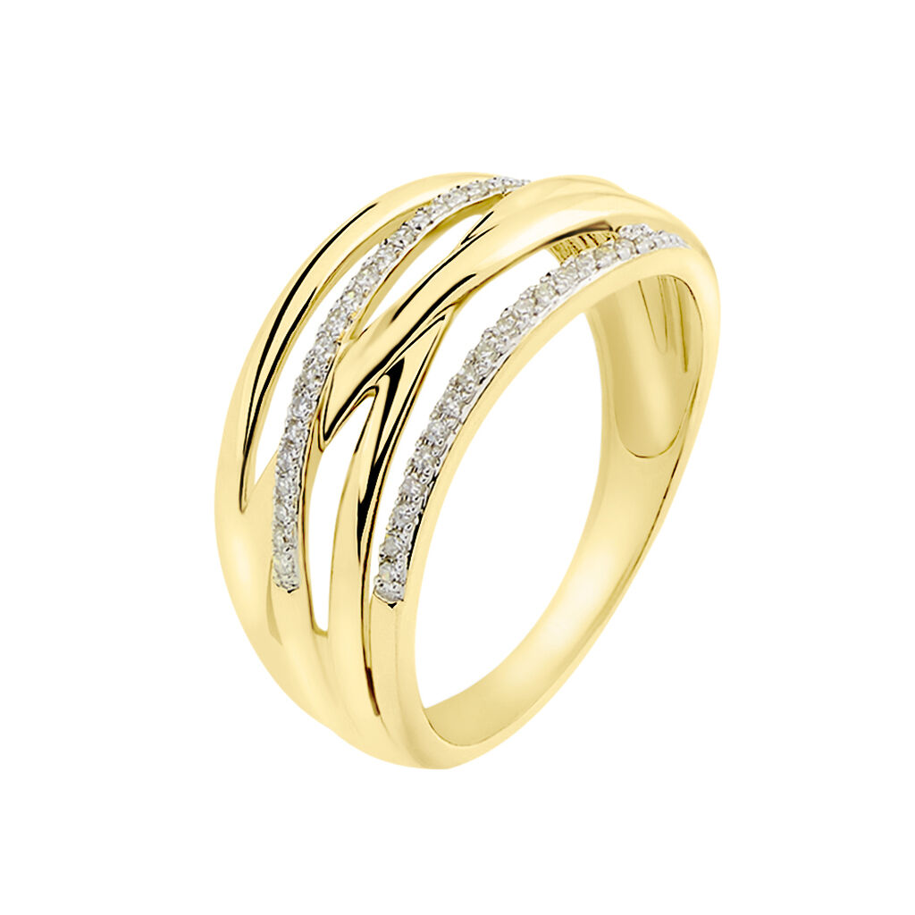 Bague Presilia Or Jaune Diamant - Bagues pierres précieuses Femme | Marc Orian
