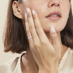 Bague Solitaire Fathima Or Blanc Oxyde De Zirconium - Solitaires Femme | Marc Orian