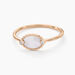 Bague La Muse Argent Rose Nacre Oxyde De Zirconium - Bagues de promesse Femme | Marc Orian