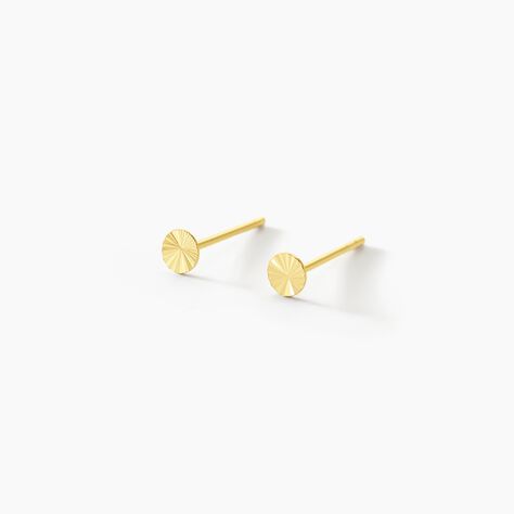 Boucles D'oreilles Puces Berangere Cercle Or Jaune - Puces Femme | Marc Orian