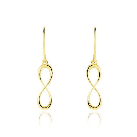 Boucles D'oreilles Pendantes Spya Infini Or Jaune - Boucles d'oreilles Pendantes Femme | Marc Orian