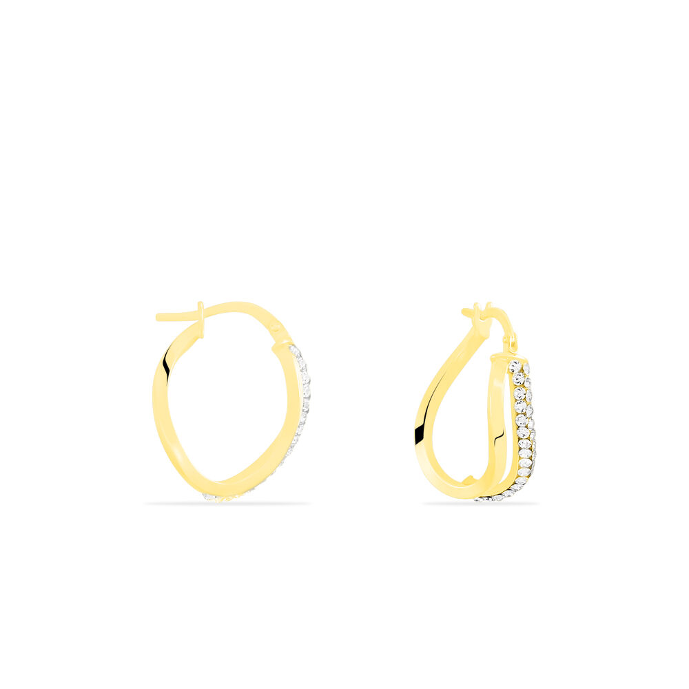 Créoles Hekate Or Jaune Strass - Créoles Femme | Marc Orian