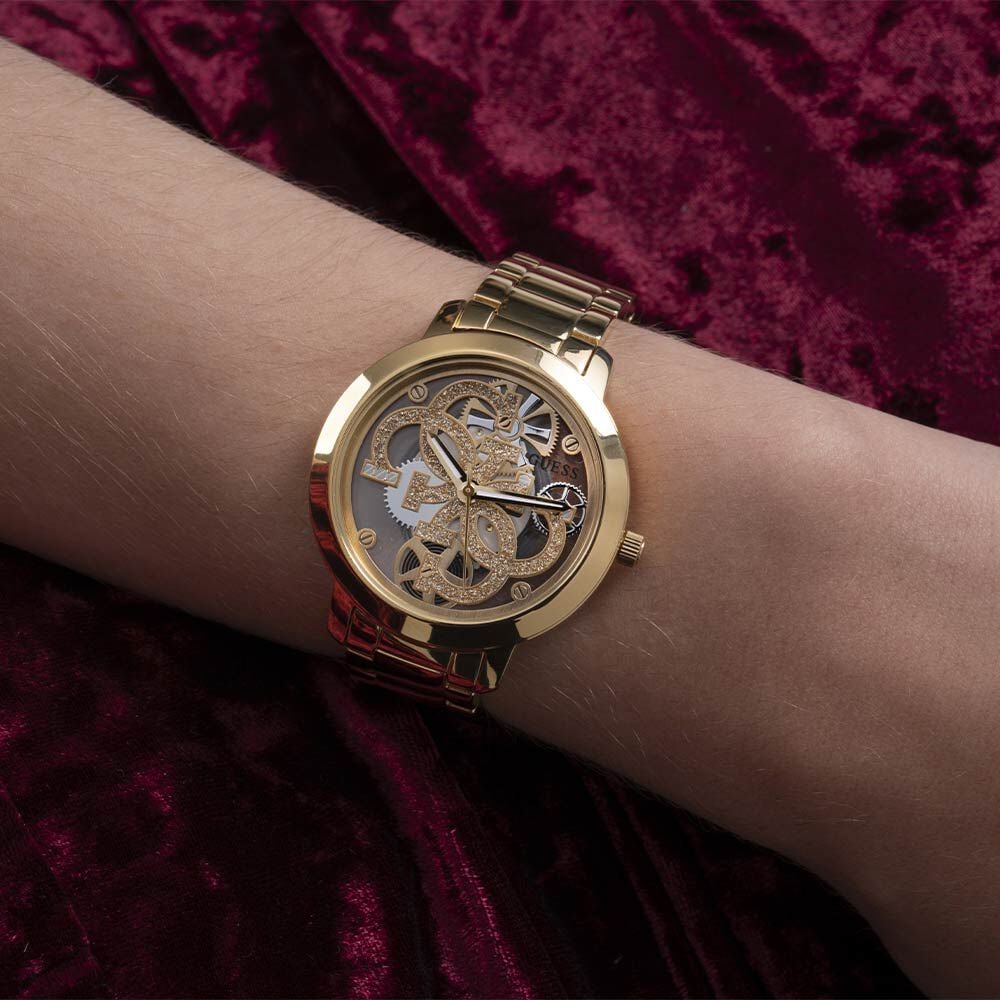 Montre Guess Quattro Clear Doré - Montres étanches Femme | Marc Orian