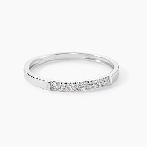 Alliance Amani Or Blanc Diamant - Parures de mariage Femme | Marc Orian