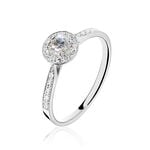 Bague Albane Or Blanc Diamant - Solitaires Femme | Marc Orian