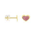 Boucles D'oreilles Puces Coeurs Or Jaune - Puces Enfant | Marc Orian