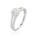 Bague Sosanna Platine Blanc Diamant Synthétique - Solitaires Femme | Marc Orian