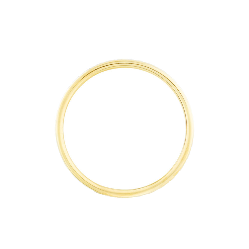 Alliance Grain De Folie Diamantee Ruban Plat Or Bicolore - Alliances duo Famille | Marc Orian