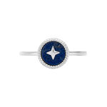 Bague Izarra Argent Blanc Lapis Lazuli - Bijoux fantaisie Femme | Marc Orian