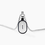 Collier Dax Acier Bicolore Oxyde De Zirconium - Colliers avec pierres Homme | Marc Orian