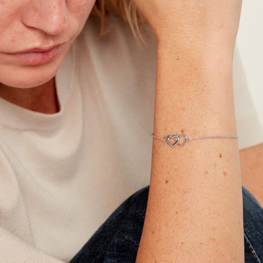Bracelet Gena Argent Blanc - Bracelets fantaisie Femme | Marc Orian