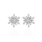 Boucles D'oreilles Puces Effie Argent Blanc Oxyde De Zirconium - Puces Femme | Marc Orian