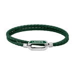 Bracelet Lacoste Starboard Cuir De Veau Vert - Bracelets cuir Homme | Marc Orian