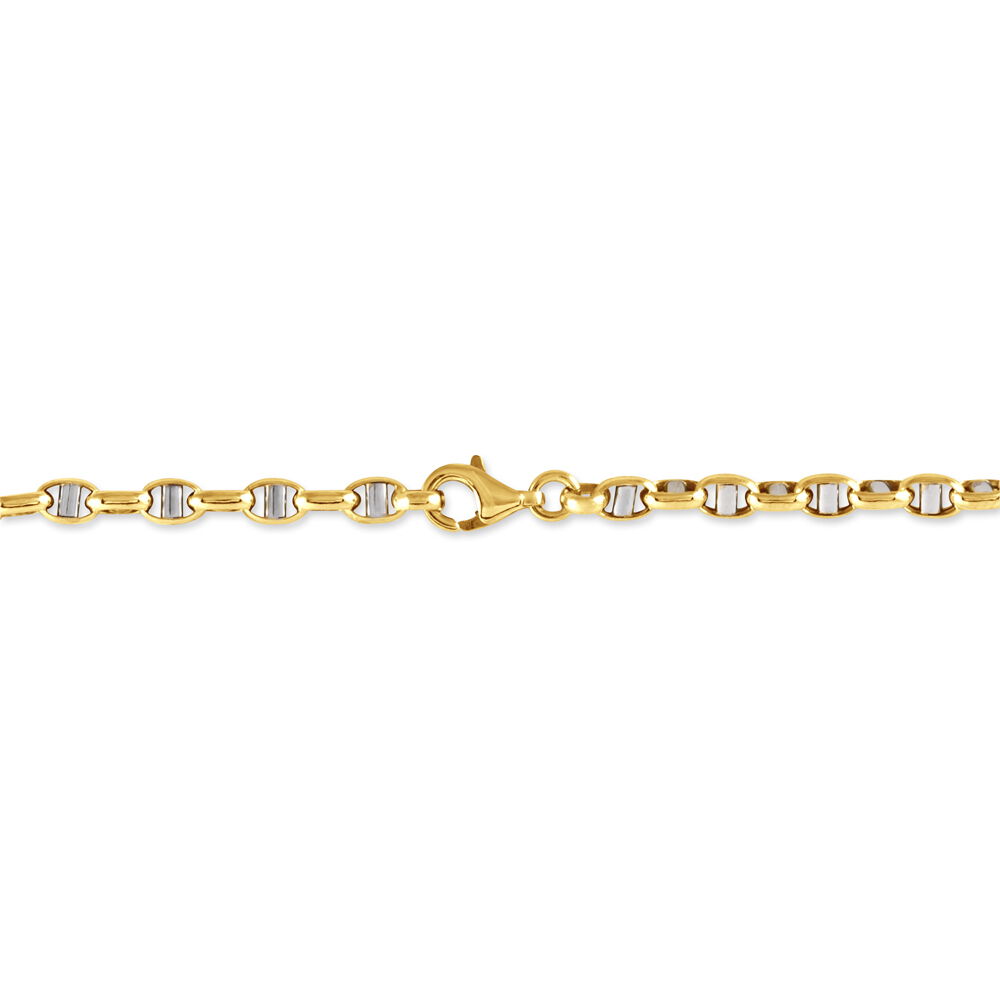 Bracelet Carlo Or Bicolore Maille Marine Ronde - Bracelets mailles Femme | Marc Orian