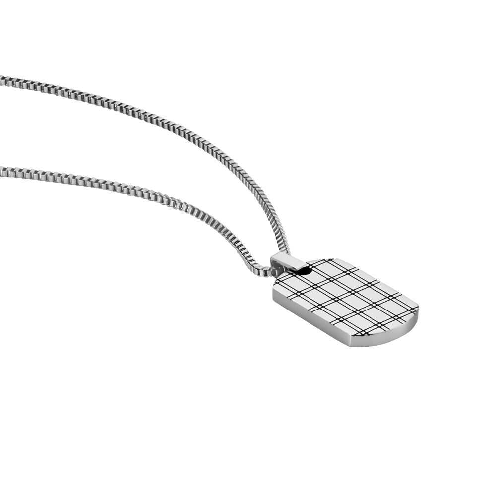 Collier Benoit Acier Blanc - Colliers Homme | Marc Orian