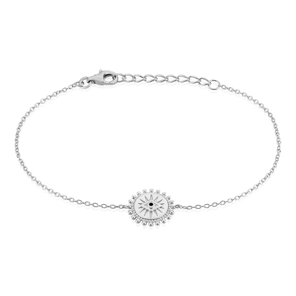 Bracelet Salvia Argent Blanc Opale - Bracelets Medailles Femme | Marc Orian