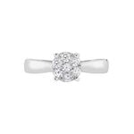 Bague Solitaire Charlene Or Blanc Diamant Synthetique - Parures de mariage Femme | Marc Orian