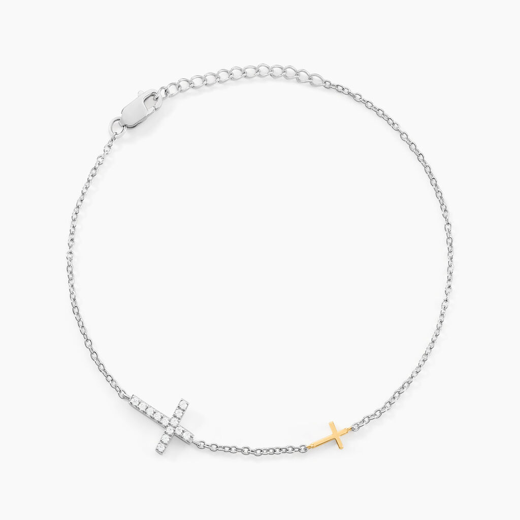 Bracelet Edline Or Jaune Oxyde De Zirconium - Nouveautés Femme | Marc Orian