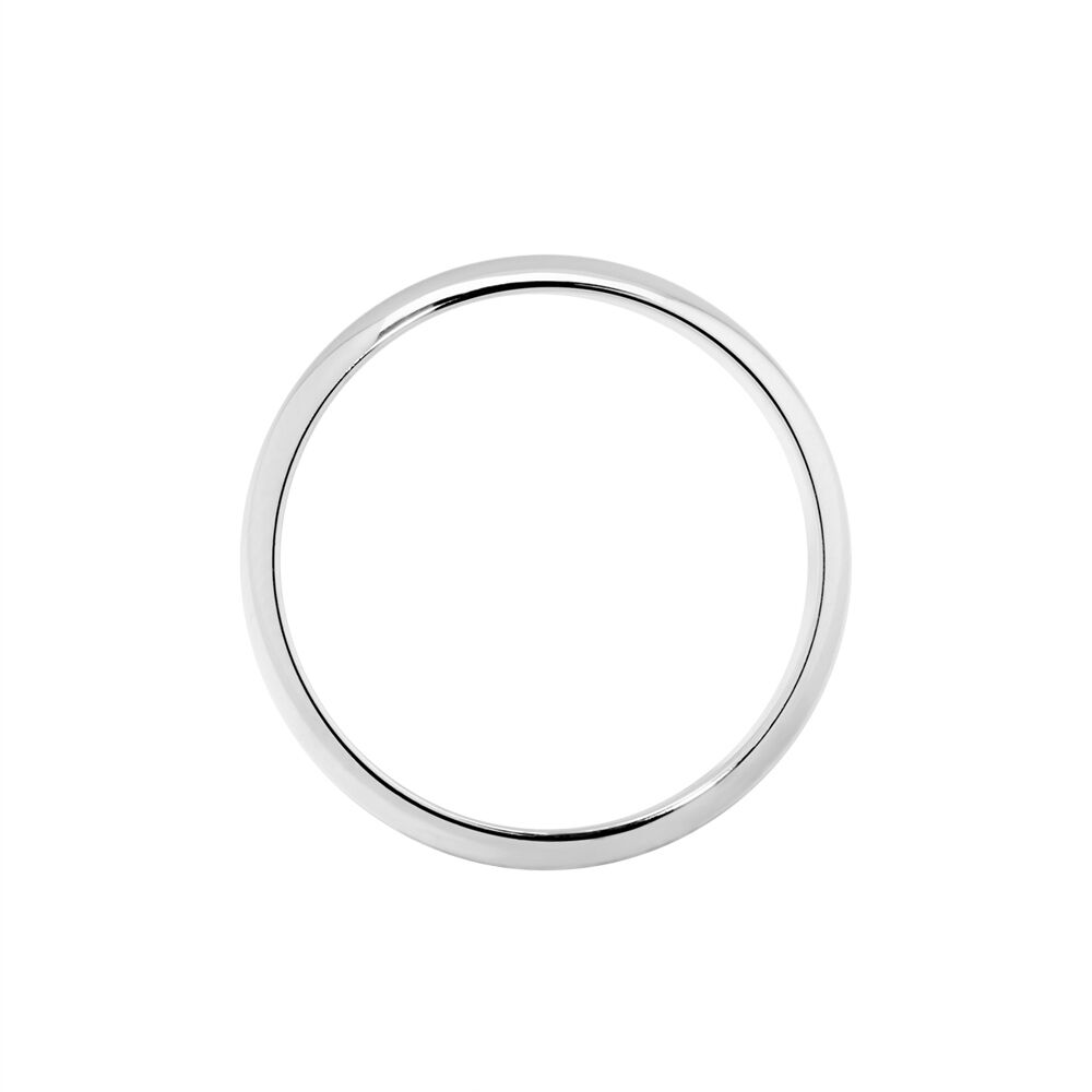 Alliance Demi Jonc Or Blanc - Alliances classiques Famille | Marc Orian