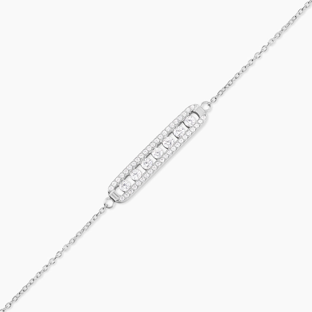 Bracelet Argent Blanc Soha Oxyde De Zirconium - Bracelets fantaisie Femme | Marc Orian