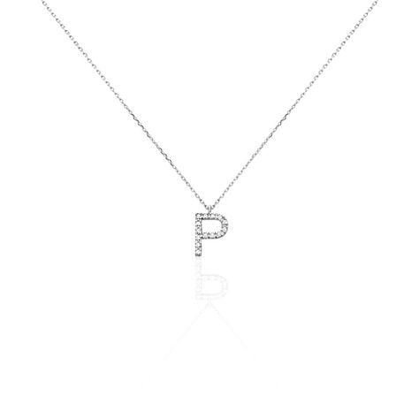 Collier Oran Or Blanc Diamant - Colliers avec pierres Femme | Marc Orian