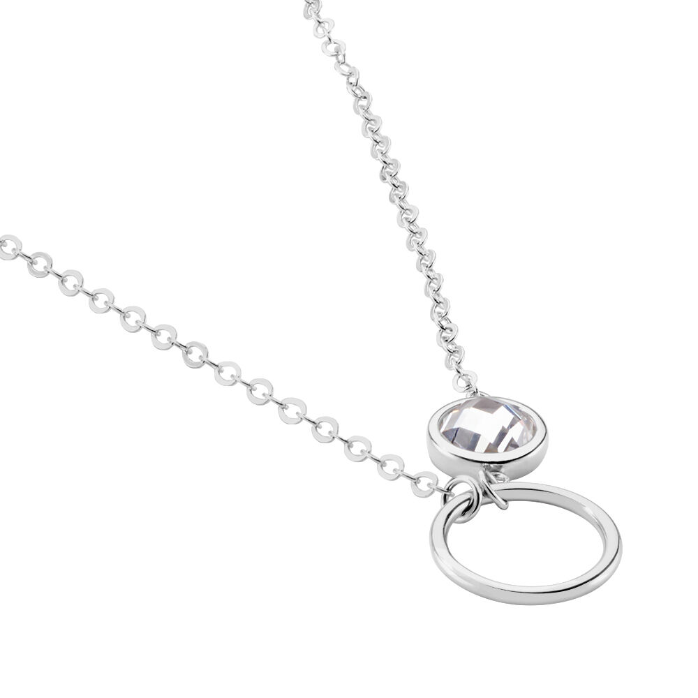 Collier Bastiano Argent Blanc Oxyde De Zirconium - Colliers avec pierres Femme | Marc Orian