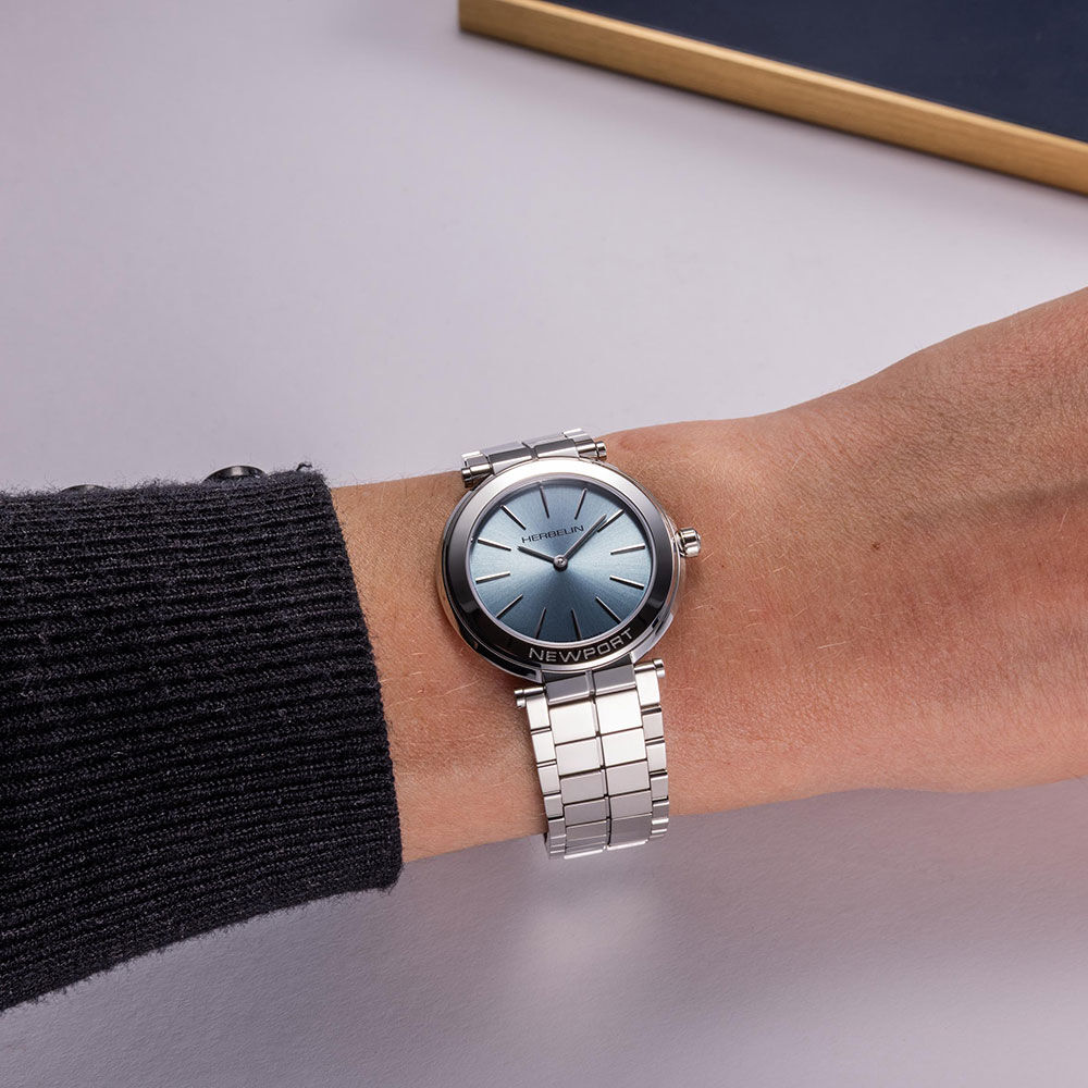 Montre Herbelin Newport Slim Bleu Sky - Montres étanches Femme | Marc Orian