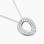 Collier Argent Blanc Irenaeus Oxydes De Zirconium - Colliers avec pierres Femme | Marc Orian