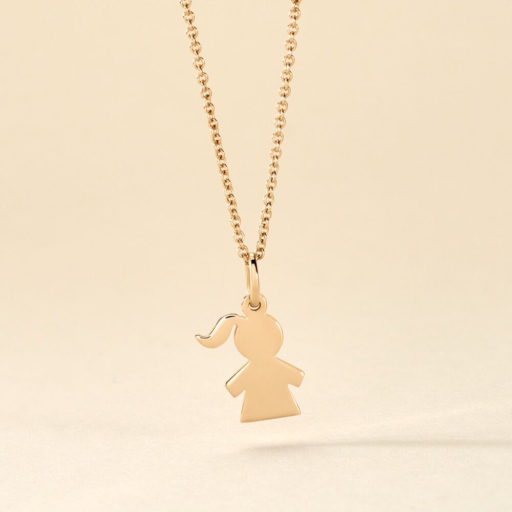 Pendentif Kids Plaque Or Doré - Pendentifs Femme | Marc Orian