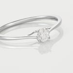 Bague Solitaire Or Blanc Solenia Diamant - Parures de mariage Femme | Marc Orian