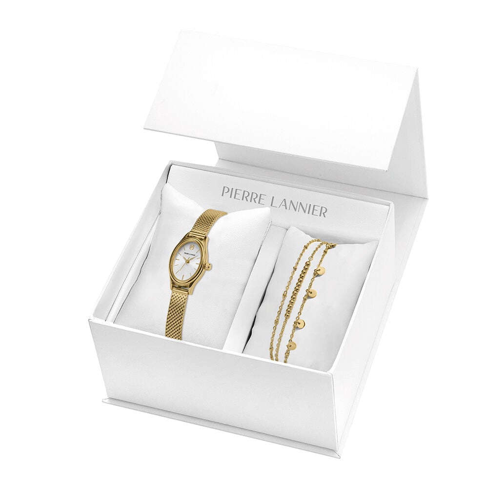 Coffret De Montre Pierre Lannier Lannier Ovalia Blanc - Coffrets de montres Femme | Marc Orian