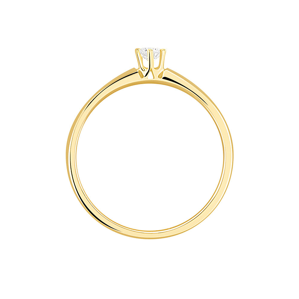 Bague Solitaire Samantha Or Jaune Diamant - Solitaires Femme | Marc Orian