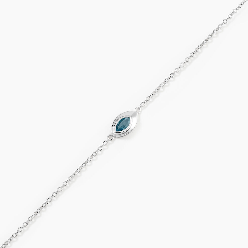 Bracelet Duchesse Argent Blanc Oxyde De Zirconium - Bracelets chaînes Femme | Marc Orian