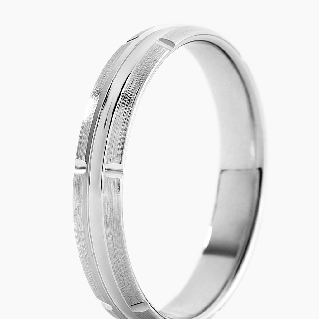 Alliance Alontio Palladium Blanc - Alliances duo Unisex | Marc Orian