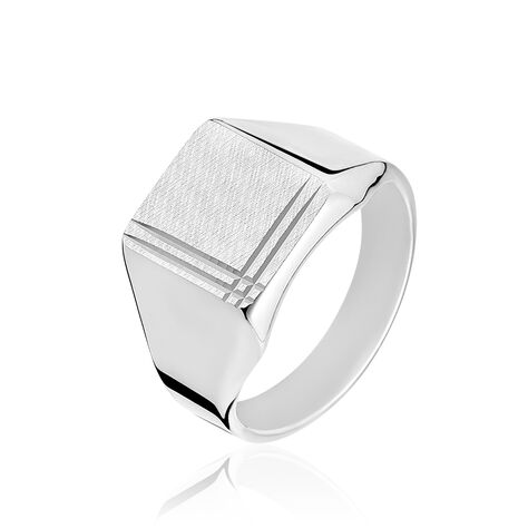 Chevalière Sumeyra Argent Blanc - Chevalières Homme | Marc Orian