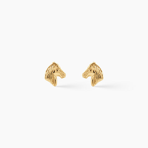 Boucles D'Oreilles Puces Freyia Argent Dor&eacute; A L'Or 750/1000 - Puces Femme | Marc Orian