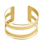 Bracelet Manchette Chita Acier Dor&eacute; - Bijoux fantaisie Femme | Marc Orian
