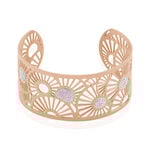 Bracelet Jonc Imagine Florette Strass Acier Rose Strass - Bracelets joncs Femme | Marc Orian