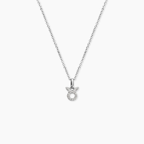 Collier Astra Argent Blanc Oxyde De Zirconium - Colliers avec pierres Femme | Marc Orian