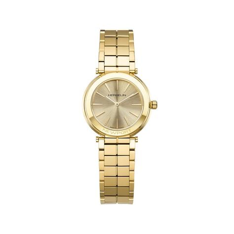 Montre Herbelin Newport Slim Champagne - Montres &eacute;tanches Femme | Marc Orian