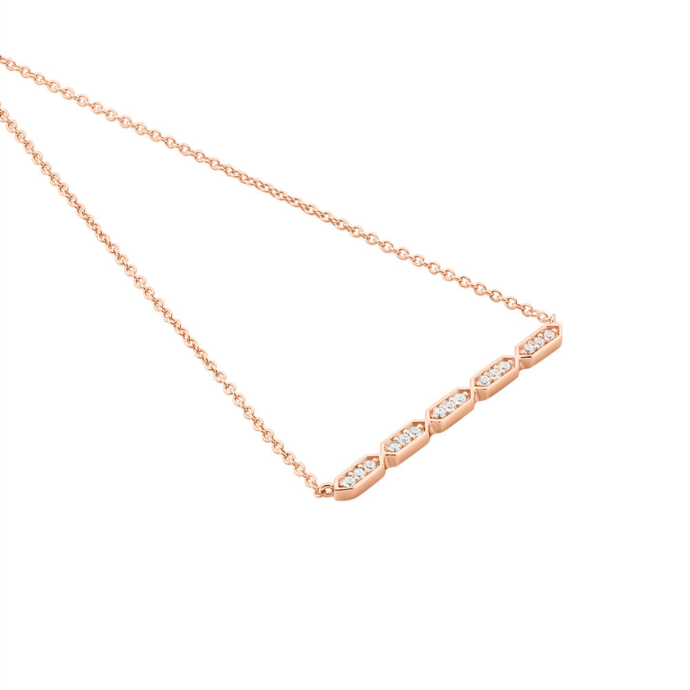 Collier Adali Argent Rose Oxyde De Zirconium - Colliers avec pierres Femme | Marc Orian