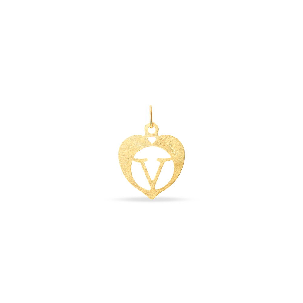 Pendentif Eudocie Coeur Lettre Or Jaune - Pendentifs Famille | Marc Orian